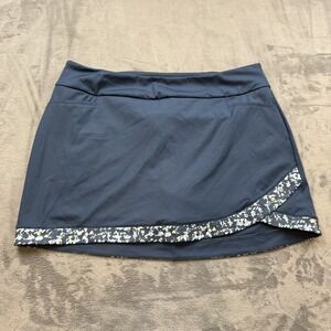 Adidas Ultimate Print Skort XL Womens Golf Skirt Primegreen Navy Floral New